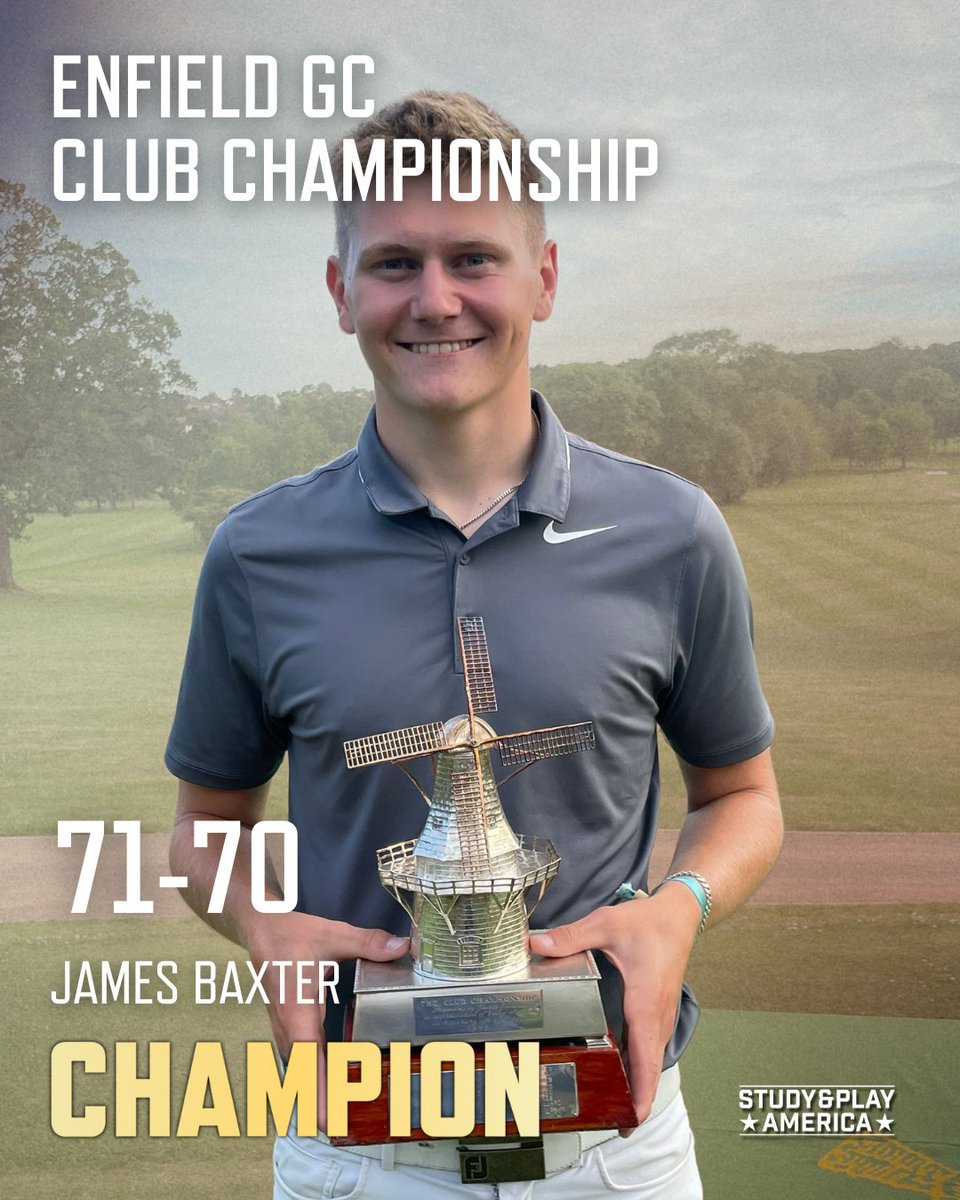 StudyandPlay1's tweet photo. 🚨 Back-to-back 🚨

Congratulations to @jamesbaxtergolf on winning the @enfieldgolfclub Club Championship for the second year running 🌟 🏆️

James will be heading to @emu_golf this fall for his Freshman year, bring it on! 🇺🇸

#StudyAndPlayAmerica 🇺🇸⁠ https://t.co/0J5FxYc0zr