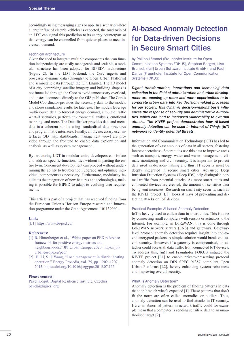 How can Local Digital Twins support Positive Energy Districts?

These are not just buzzwords. Our recent article for the special <a href="/ercim_news/">ercim.eu</a> issue on sustainable cities explains how #LDT4PED concept works in practice, on a use case level and technically.

ercim-news.ercim.eu/en138/special/…