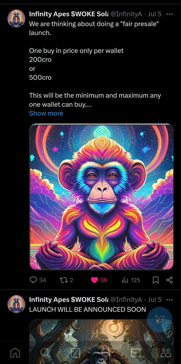 Infinity Apes $WOKE Solana/Cronos (@InfinityApes420) / Posts / X