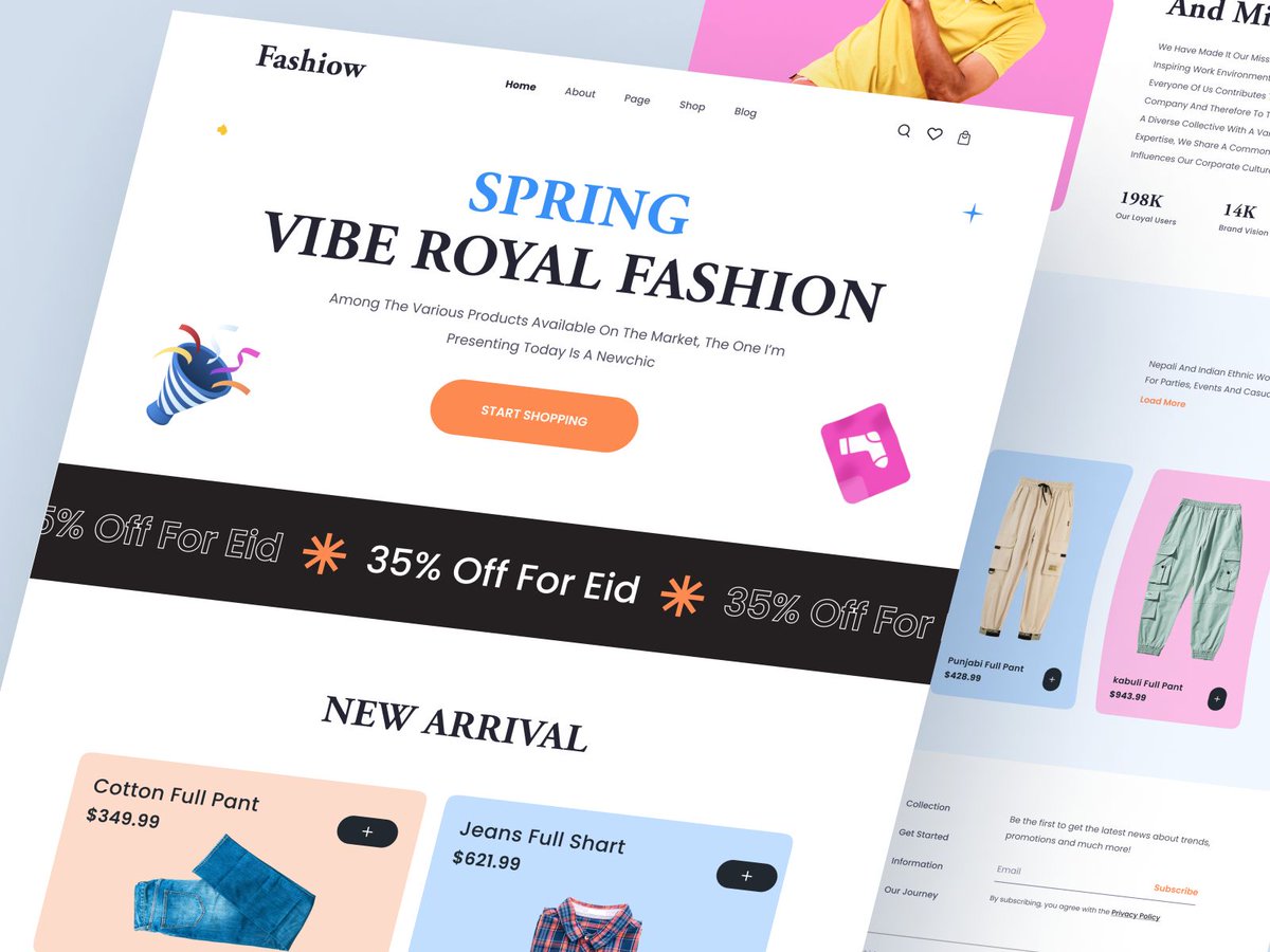 salahuddinuix's tweet photo. Hi everyone!
Here is an exploration of the Fashion E-commerce Website.

Let's Chat 📩
salahuddinuix@gmail.com
Whatsapp: 01714-239045

#fashion #stylish #lifestyle #fashionstyle #shopifystore #eshop #shopify #salahuddinuix #ecommerce #ecommercewebsite #WebDesign #website https://t.co/H9nayWoCuz