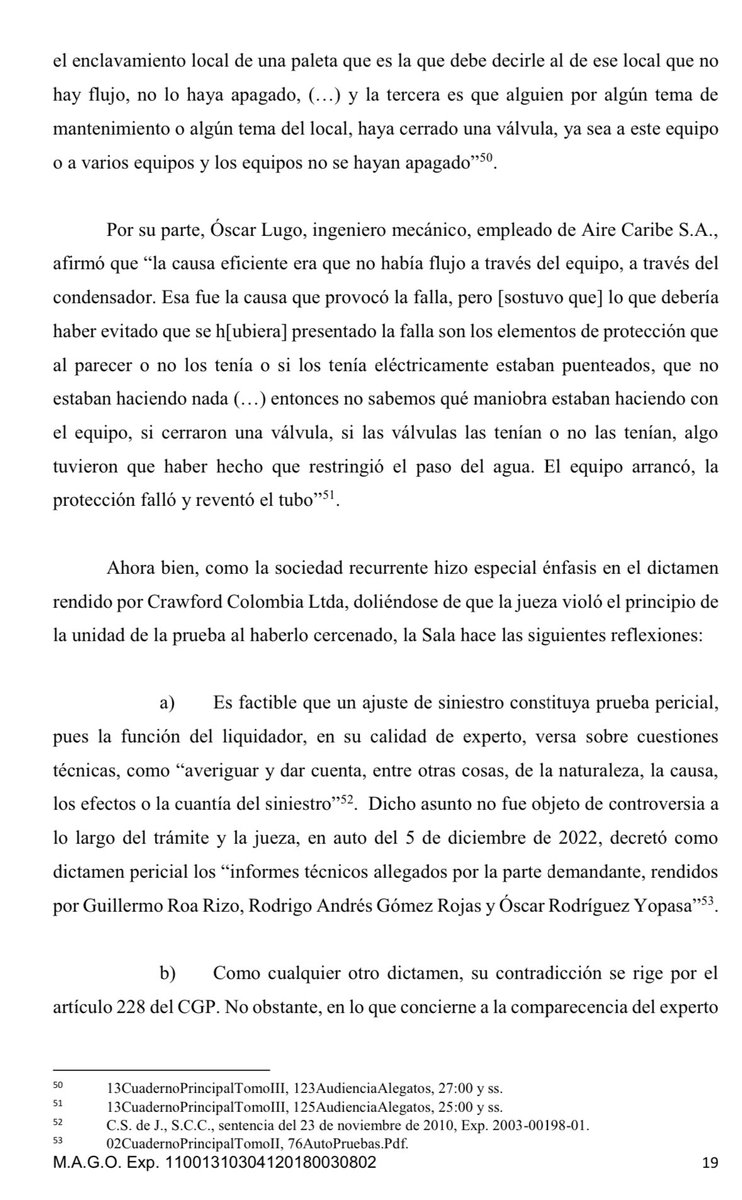 marcoalvarezg's tweet photo. Comparto -en general- el criterio de la Corte Suprema de Justicia sobre cómo proceder cuando el perito fallece. Pero, ¿y si el perito es una “institución especializada”? En esta providencia explicamos nuestra postura: https://t.co/oIrU20wJhq