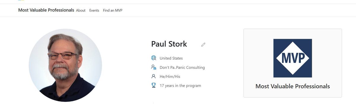Paul Papanek Stork (@pstork) on Twitter photo Really excited to be re-awarded as a Microsoft MVP for the 17th year. Really excited to be re-awarded as a Microsoft MVP for the 17th year.