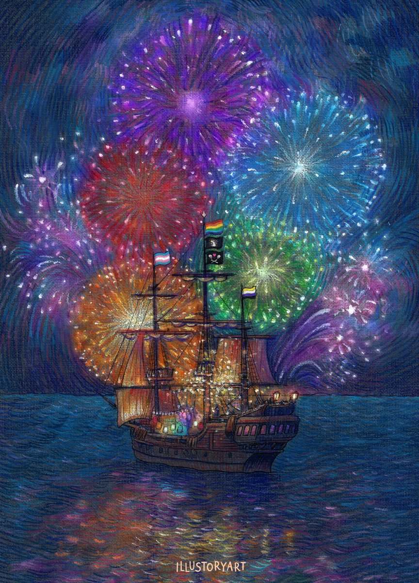 illustoryart's tweet image. Turning poison into positivity 🎆
I can't even express all my feelings about this episode 🥹
@david_jenkins__  this one is for you, thank you for this beautiful show 💖
#OurFlagMeansDeath