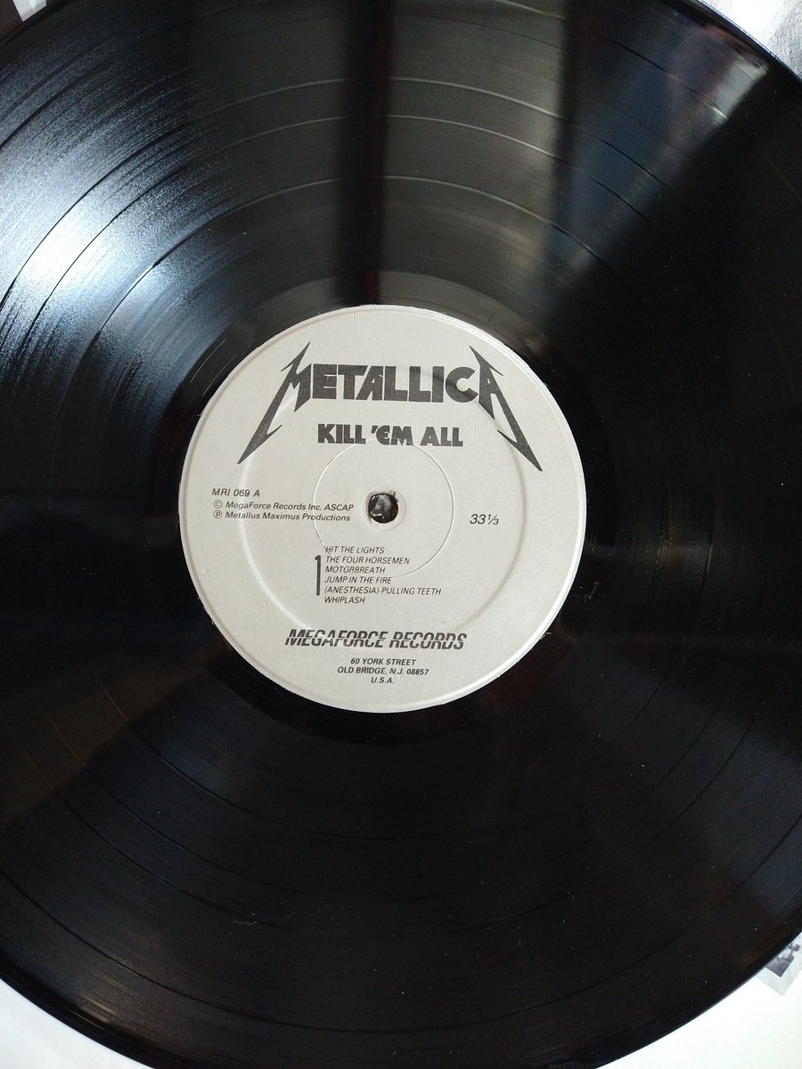 OcoWax's tweet photo. Spinning - #Metallica #MegaForceRecords #NowPlaying #vinylrecords #vinylcommunity https://t.co/26eBpDFf89