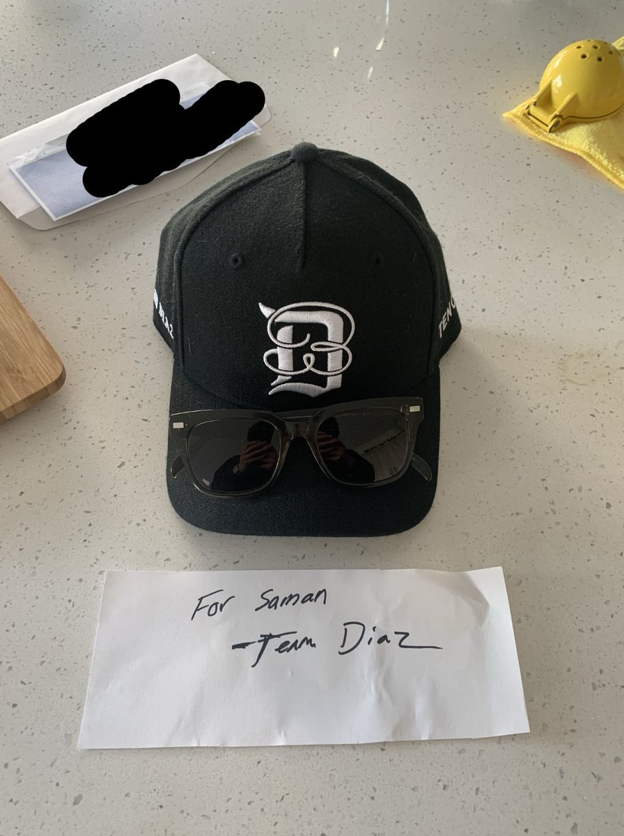 samanizadiyar's tweet image. Shoutout to the powerful @nickmax15 for one of the coolest gifts i&apos;ve ever received. #NickDiazArmy