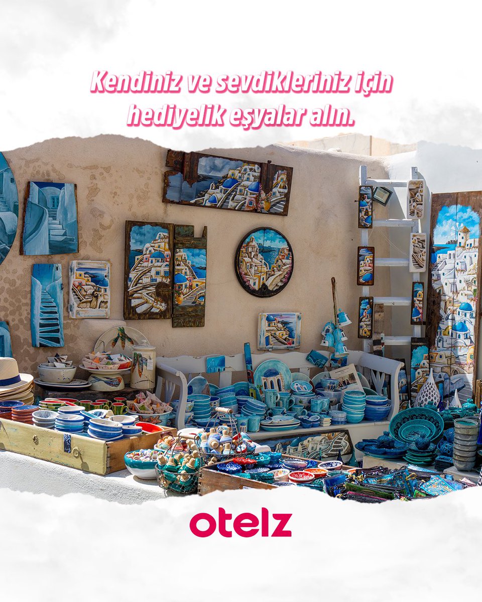 otelzcom's tweet photo. Santorini'de unutulmaz bir tatil için yapmanız gerekenler 🌅🏖️🎁🏺📸

Adanın başkentinde günbatımını izlerken romantik anlar yaşayın ve huzurun tadını çıkarın 🌇
Kızıl kumsalda yüzmenin keyfine varın ve denizin berrak sularında serinleyin 🏊‍♂️ https://t.co/WpWAgnbpfi