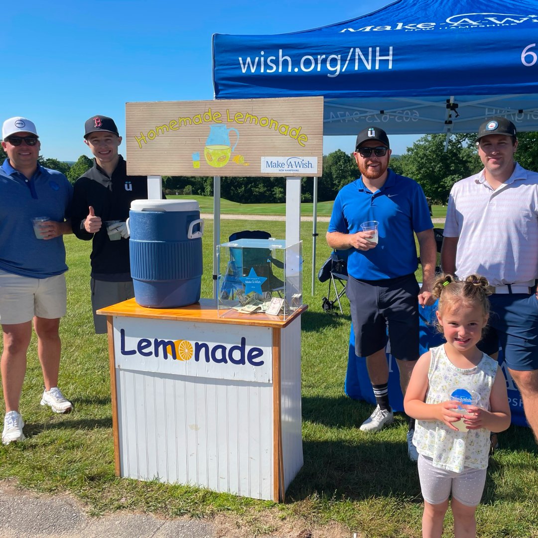 weduinc's tweet photo. Our rock-star Gavin was on-site at the Wishing on a Star Golf Tournament to benefit a long-time partner, Make-A-Wish New Hampshire. Shout out to our sister company Talient Action Group on joining us to benefit Make-A-Wish!  🏌️‍♂️⭐️  #ourteam #makeawish https://t.co/1ypbvFOLrY