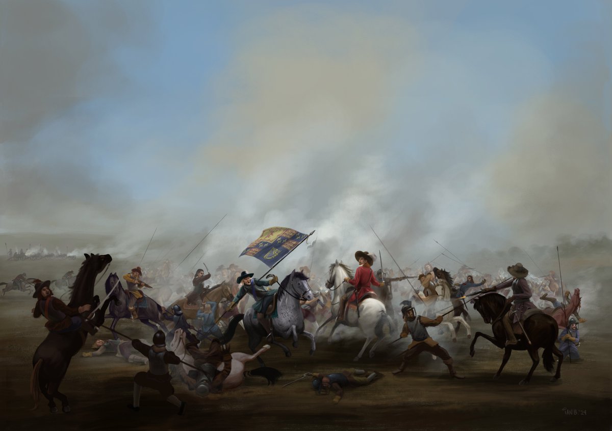 ARTwithIAN1's tweet photo. Finished some new personal work. I've been studying the works of Philips Wouverman a lot lately, so this is a huge nod to him. 

#ArtistOnTwitter #digitalart #art https://t.co/KMl4bXFM1U