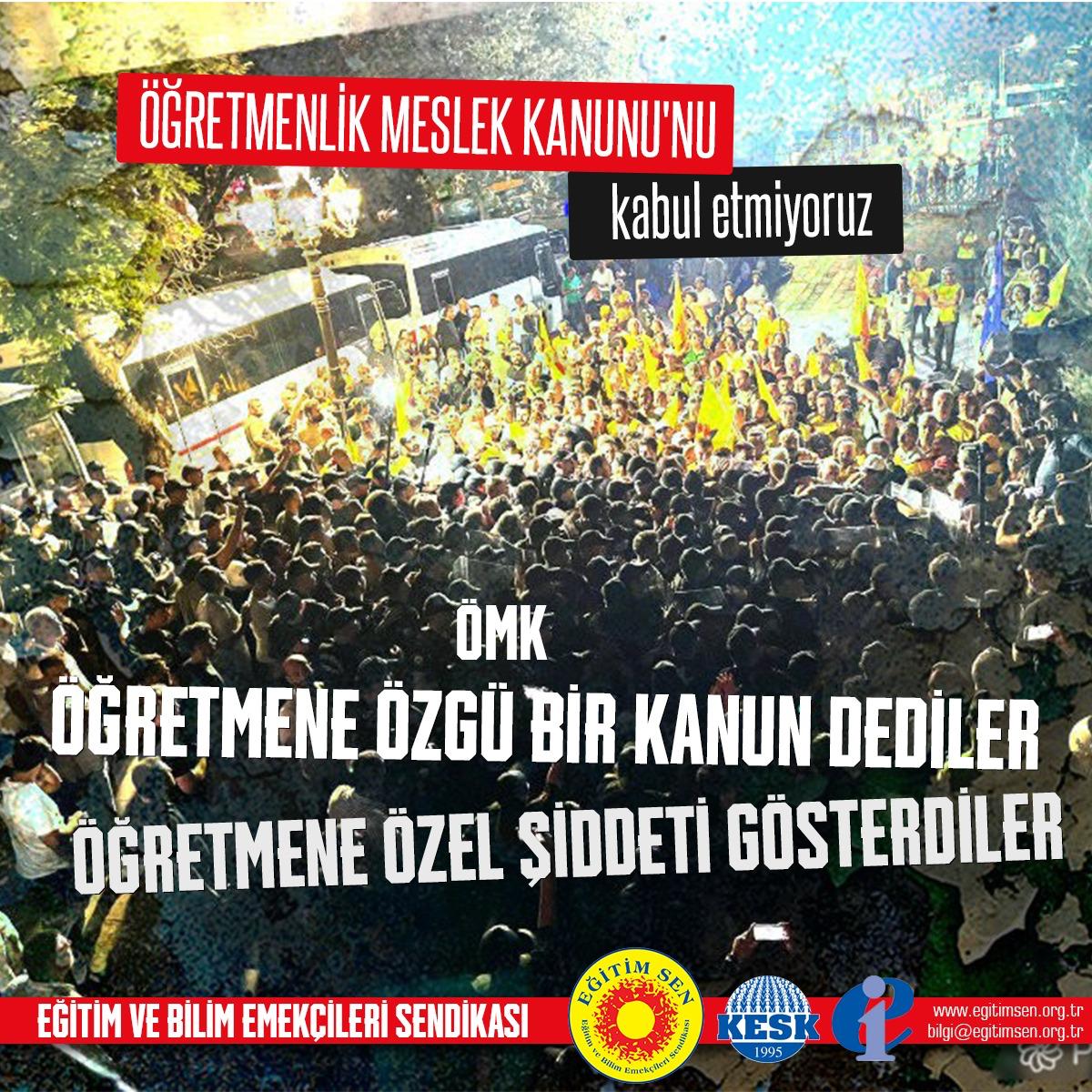 MardinEgitimsen's tweet photo. Ankara polisinin Eğitim Senlilere yönelik uyguladığı şiddete karşı mücadeleyi yükselteceğiz!✌️
#öğretmeneşiddetömkyireddet https://t.co/Ca3kBbuAVB