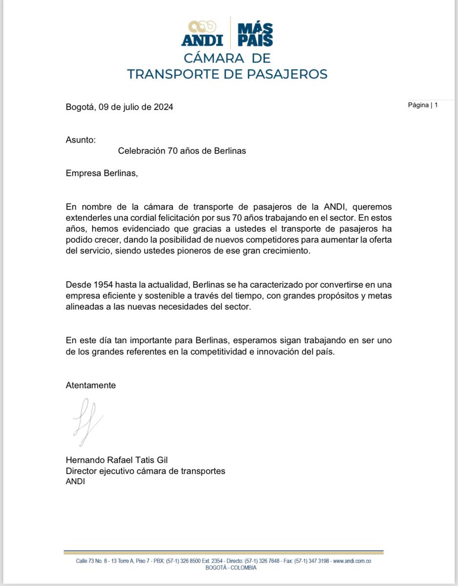 Ayer asistimos y vivimos la celebración de los 70 años de nuestro afiliado <a href="/Berlinasdelfonc/">Berlinas Del Fonce</a>, nos sentimos muy orgulloso de pertenecer a su legado de calidad, seguridad y el mejor servicio en cada viaje que realizan.