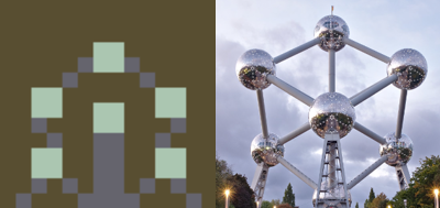 My version of Brussels Atomium on <a href="/basepaint_xyz/">BasePaint</a> day #337 Cityscapes: Brussels. I'm only using 50px now, but keep doing art! What you think? 🇧🇪

#basepaint #base #nft #pixelart