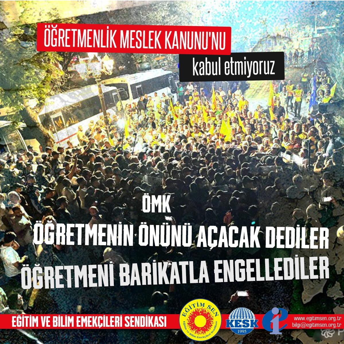 ÖMK ile öğretmene şiddete son vereceklerini söyleyenler  dün Kızılay'ın orta yerinde öğretmenleri hunharca darbettiler #öğretmeneşiddetömkyireddet