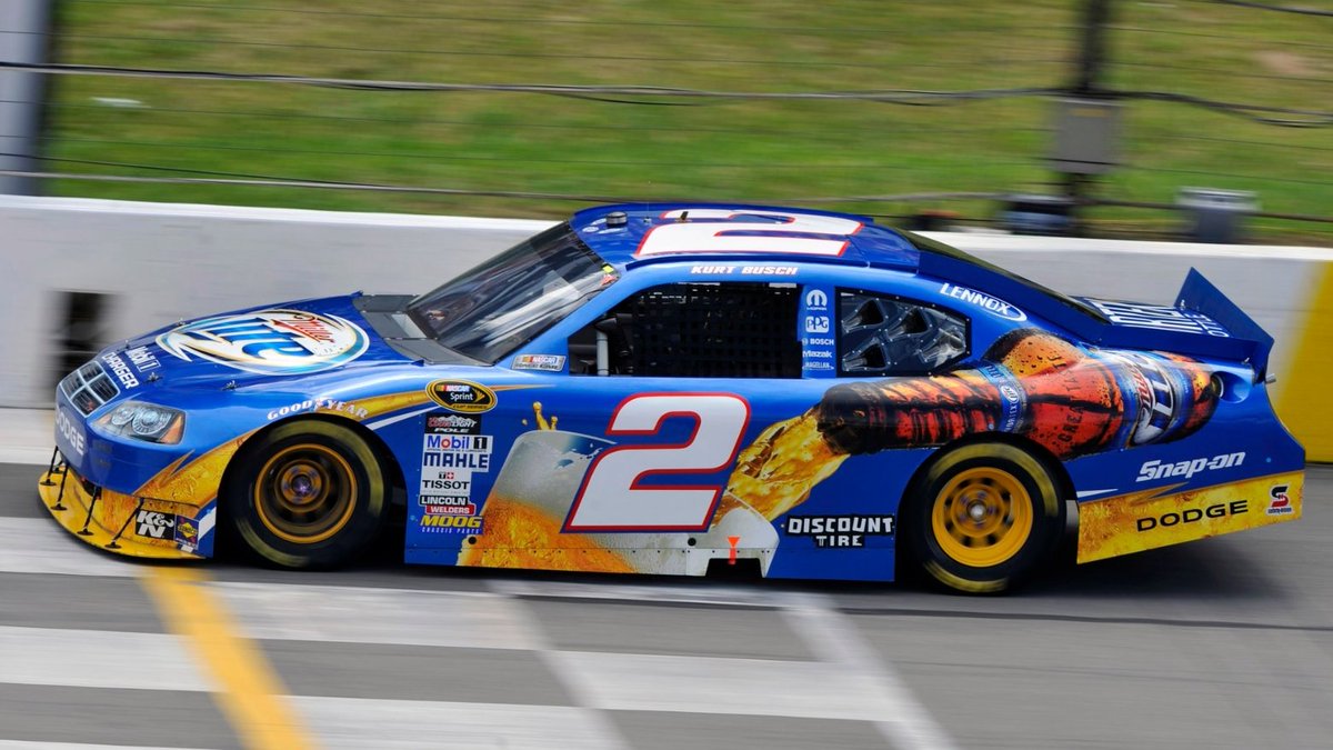 Kurt Busch - Miller Lite Vortex Bottle (Dodge) 2010 Sunoco Red Cross  Pennsylvania 500 (Pocono Raceway) #NASCAR, image size:1200x675