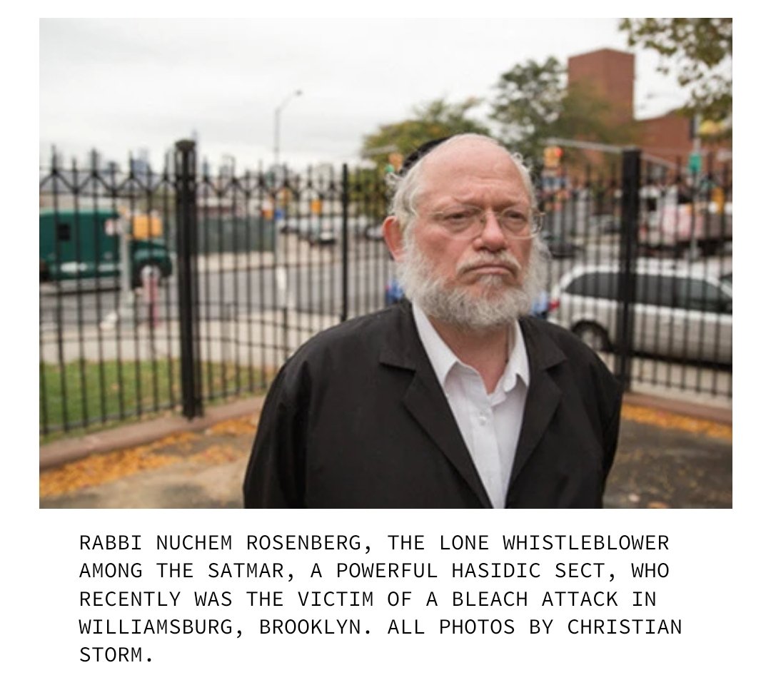 Does anyone remember Rabbi Rosenberg. 

His fellow jews have attacked him multiple times for speaking out about what horrific things happen behind closed doors in the Mikvah (ritual bathhouse) 👇🏻