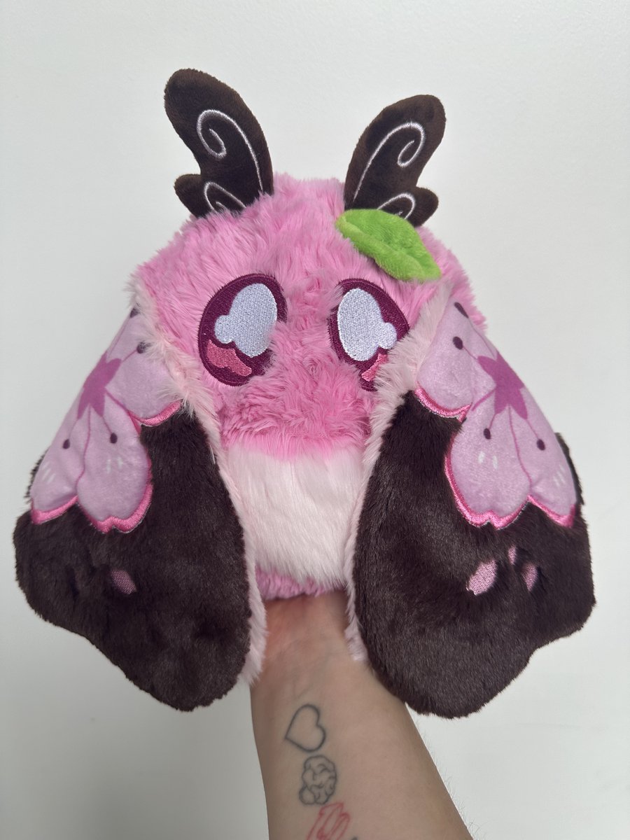 squishable's tweet photo. Little did you know we're actually working on TWO Pink Mothmen!! One is for a separate line, the other (Sakura Mothman!) would be a lone Mini. Do you have a preference of one style over the other, which one would you want first if you plan on buying both? Thank you!🌸🌸🔵🔵 https://t.co/b3EwqwZJrR
