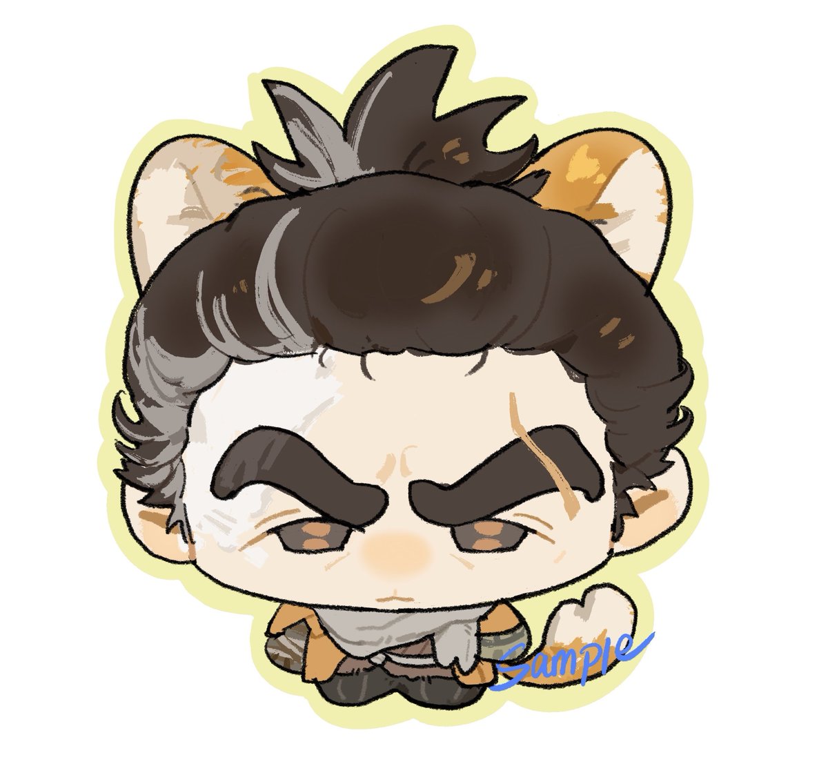 之前给朋友摸的柴犬狼🐺......