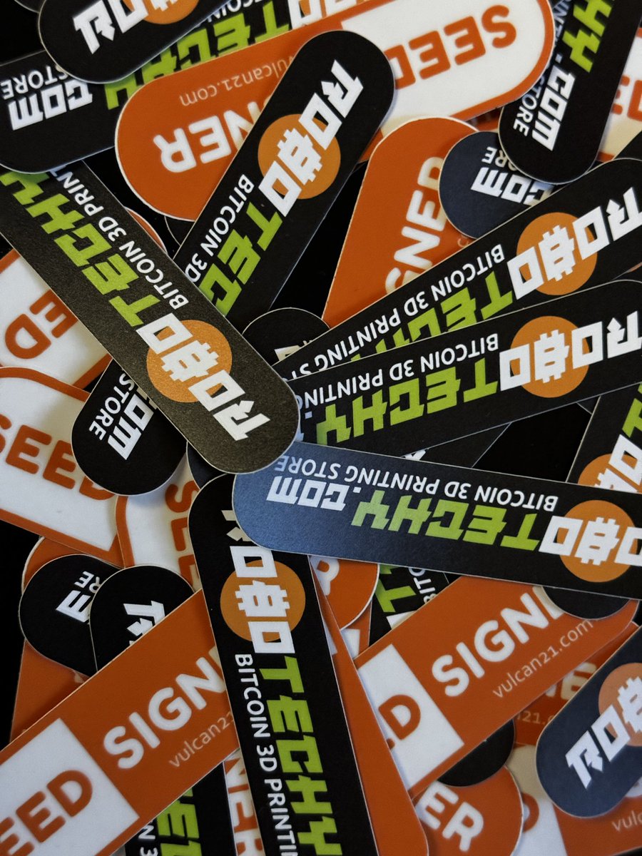 RobotechyShop's tweet photo. We’ll be selling @SeedSigner premium &amp; open pill cases, #Nostr zap me badges, @blockmit_com, Bitcoin stamps, and @LightningPiggy’s at the market at @BitcoinRetreat https://t.co/8sYeEJ9jM3