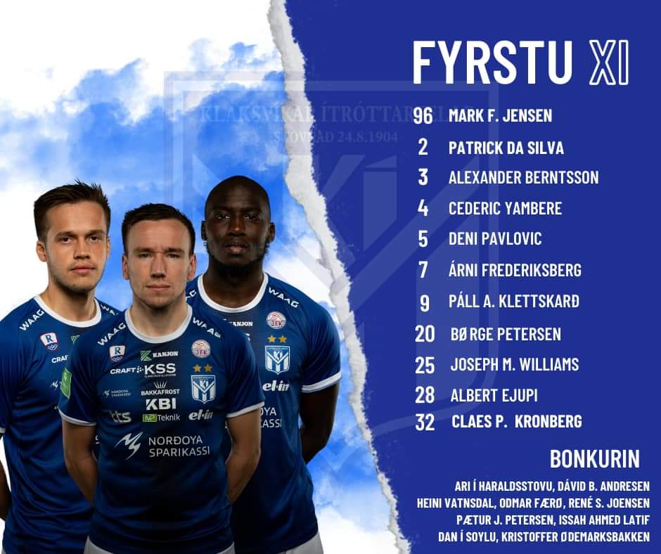 UpdaterFutbol's tweet image. #ChampionsLeague
Qualy
1° Round, 1st leg
19:00
#Klaksvik 🇫🇴 - #Differdange 🇱🇺

🏁 David Munro 🏴󠁧󠁢󠁳󠁣󠁴󠁿
🏟️ Við Djúpumýrar, Klaksvík 🇫🇴