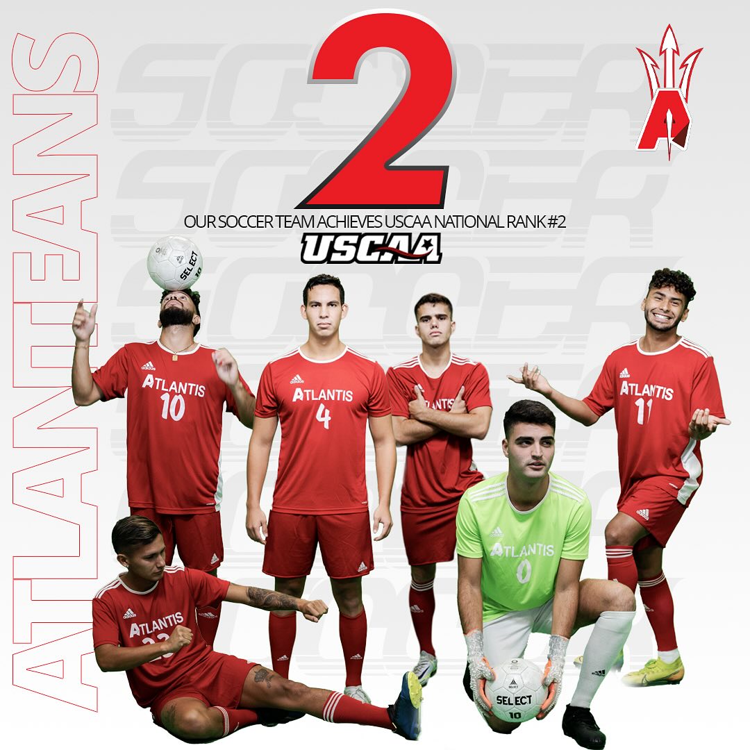 Athletics_au's tweet photo. Our soccer team has climbed heights, securing the #2 national rank in the USCAA! 🎉 We’re incredibly proud of our athletes’ hard work, dedication, and teamwork. We’re gearing up to compete for the #1 spot this year. Let’s keep pushing forward and aim for the top! ⚽️ #USCAA #Rank2 https://t.co/UeiOtkcsjK