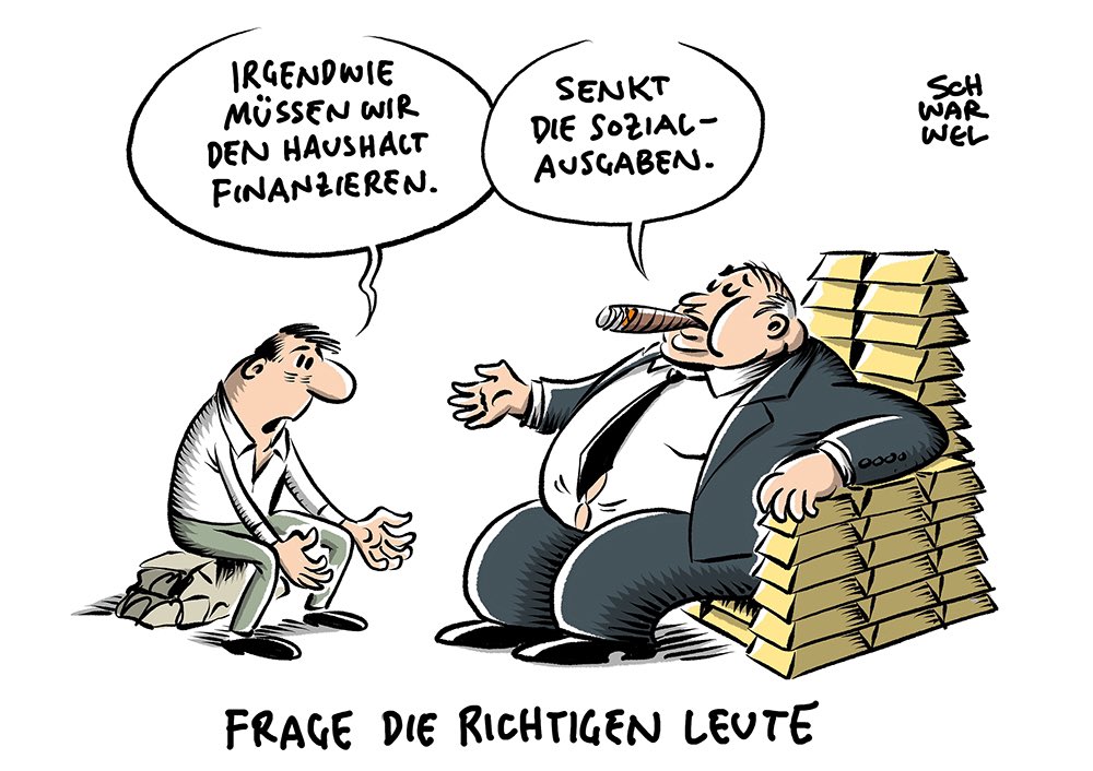 „Studie zur Vermögensverteilung: Deutschlands Superreiche werden immer reicher -
3.300 Superreiche von 84 Mio. Einwohnern besitzen rund 23 Prozent des gesamten Vermögens“
#TaxTheRich #vermögenssteuer #sozialegerechtigkeit #schwarwel