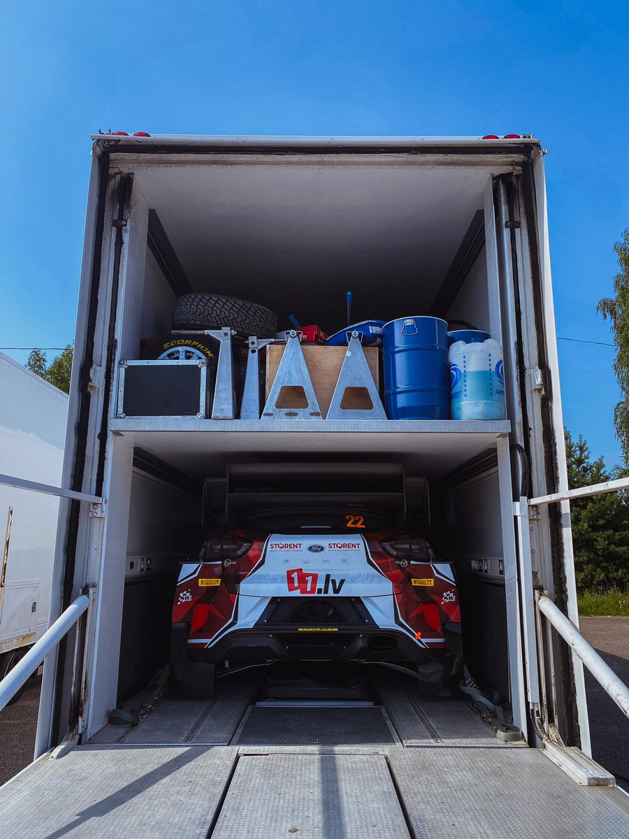 The 𝑩𝑬𝑨𝑺𝑻 has arrived in Riga! 🇱🇻😍

The M-Sport Rally1 car with <a href="/MSesks/">Mārtiņš Sesks</a> behind the wheel will hit the Tet Rally Latvia stages next week! 🤯

#TetRallyLatvia #WRC