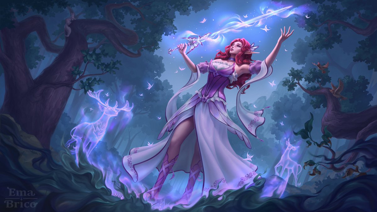 Finally got around to posting the illustration I did during my mentorship with <a href="/_ivetto/">ivetto 🐹</a> !!✨
Got so much useful feedback and advice, I really feel like I learned a lot \o/ and I enjoyed working on the piece! ☺️