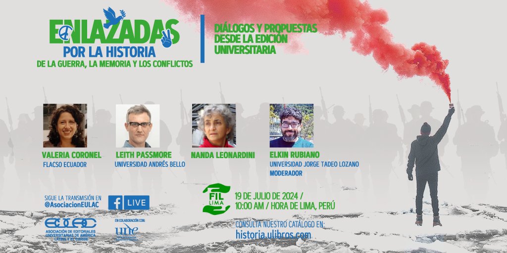 Editorial_UPC's tweet photo. En el marco de la #FIL2024, acompáñanos a explorar el papel de la historia en la memoria colectiva 🔍 💬 en la mesa de diálogo «Enlazadas por la historia de la guerra, la memoria y los conflictos». ✒️ 📚 ✨

➡️ Más información aquí:https://t.co/bY2WJASXmb

#EditorialUPC #EULAC https://t.co/1apf2wob1j