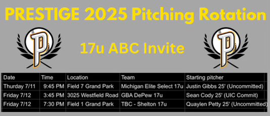 Our tentative rotation for the weekend at the ABC.
Looking forward to a great weekend
<a href="/Bullpenevents/">Bullpen Tournaments</a>