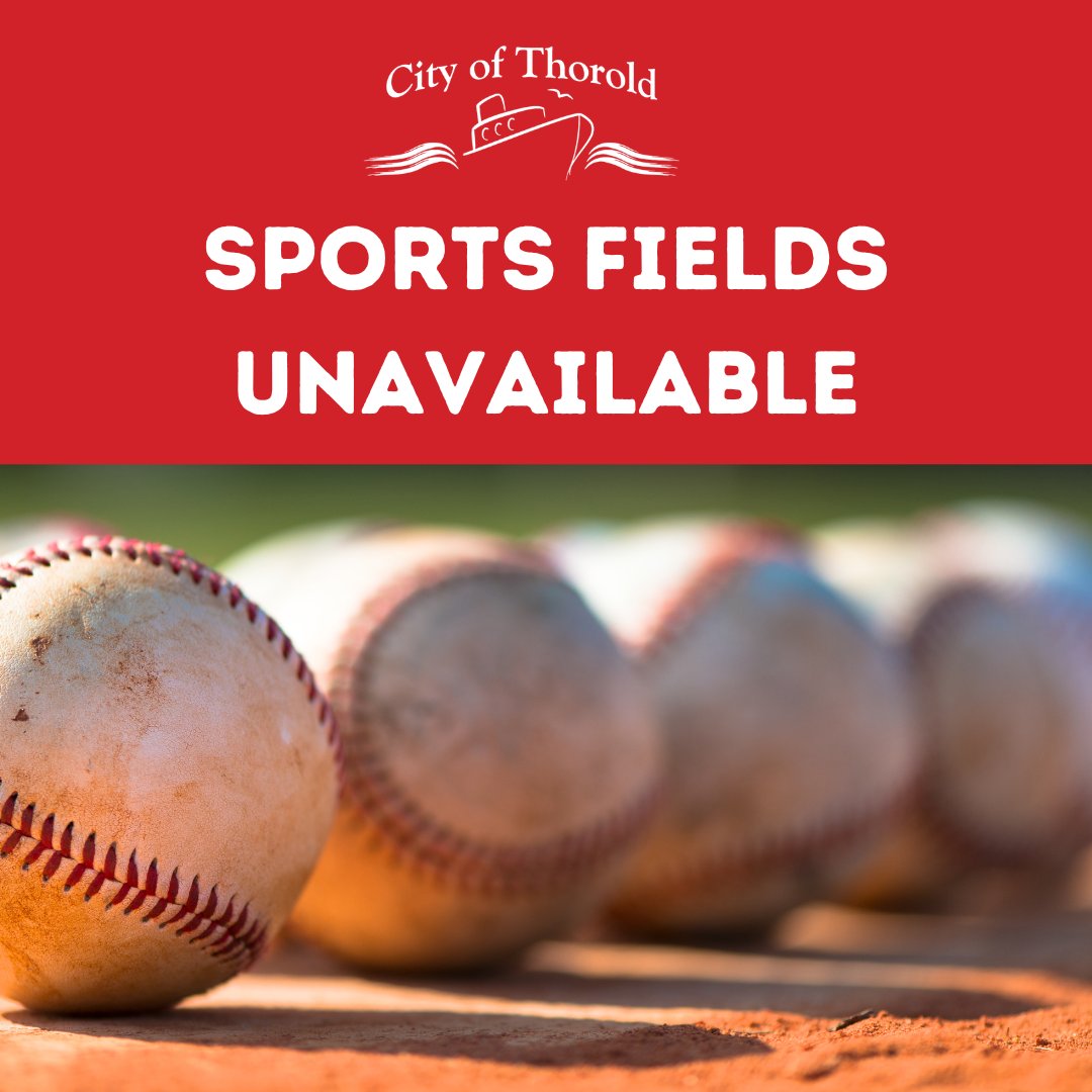 Sports Fields Unavailable ⚾⚽🏀🎾

Due to inclement weather, all minor sports activities in the City of Thorold have been cancelled tonight. #ThoroldON

Learn more about NPCA's flood warning below, as a result of Hurricane Beryl
bit.ly/46g2Fwt