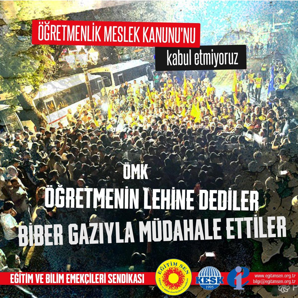 kocaeli_2nolu's tweet photo. Öğretmeni koruyacağız dediler, biber gazıyla müdahale ettiler
#öğretmeneşiddetömkyireddet https://t.co/Fo0Yh0K24P