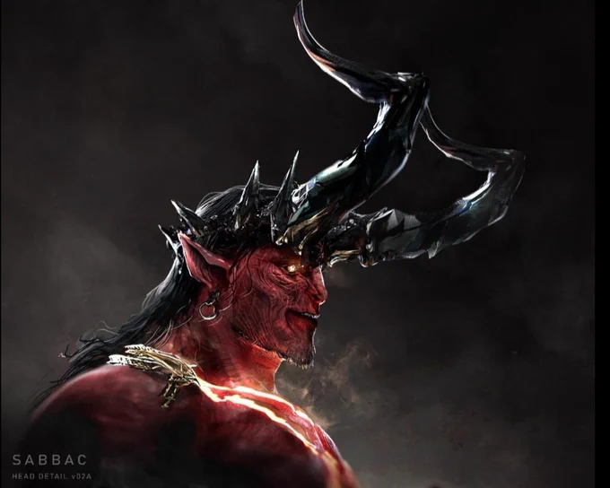 Its been years since we worked on it, time really does fly by so fast...The team  and I worked on Sabbac officially for months, we also did some concepts for the other characters but the studio already had their directions for those but as for Sabbac we wanted to go 