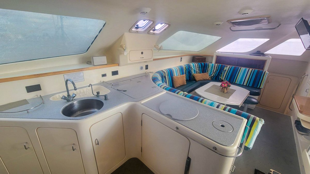 JustCatamarans's tweet image. PRICE IMPROVEMENT: after a $9k price improvement, 6KAT is now available for $190,000!  

justcatamarans.net/catamaran-list…

Docked in Fort Pierce, FL! Reach out to us to arrange a viewing.

#Voyage43 #CustomBoat #FloridaLife #Adventure #LuxurySailing #FastCruiser #SailAway #BoatLife