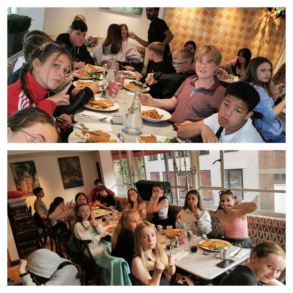 Having a lovely meal in Sphagetti House! <a href="/CHEnglishTeam/">CH English Team</a> <a href="/CefnHengoed/">Cefn Hengoed Community School</a>