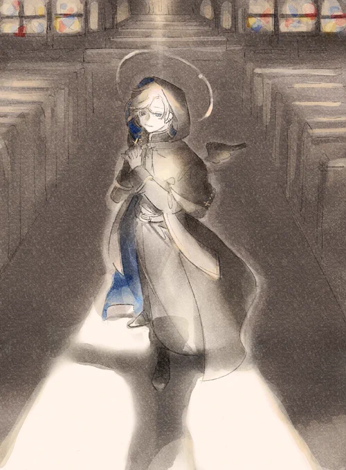 神父か天使か#かな絵 