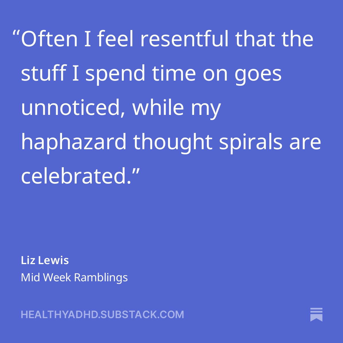 It seems like the harder I work at something, the less value it has in the #ADHD space. It's frustrating so I wrote about it.