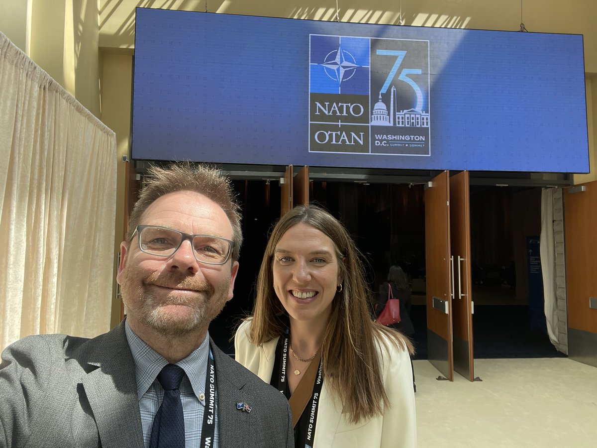 At the #NATOSummit with my great friend and colleague <a href="/raggae86/">Ragnhildur Arnorsd</a>. Hands on deck needed for a week like this in #Washington &amp; the team <a href="/IcelandInUS/">Iceland in US 🇮🇸</a> is happy to partake, in all the various aspects of the work.