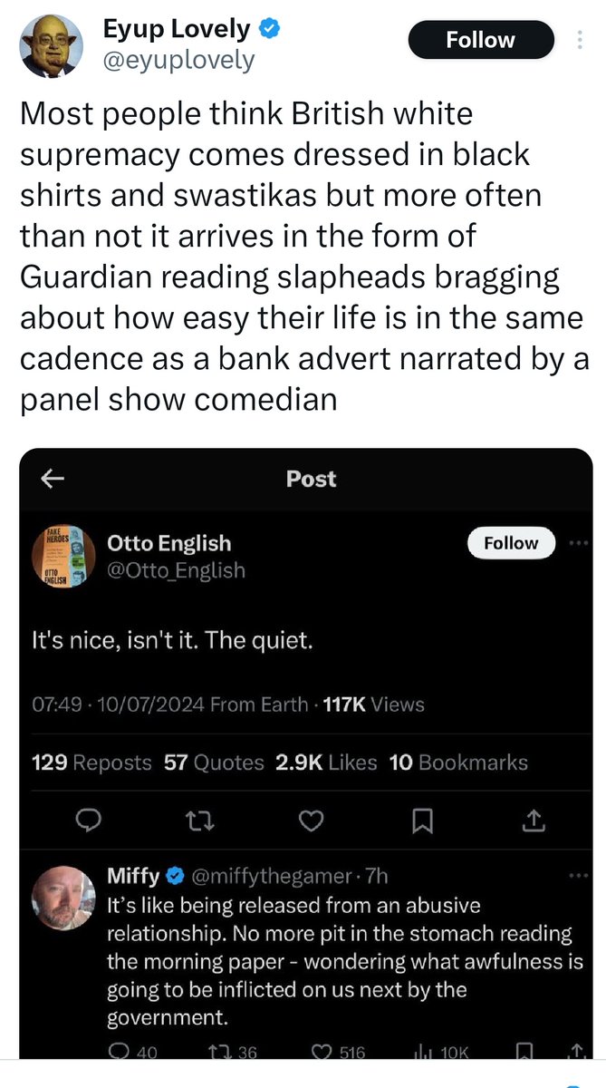 Otto English tweet media