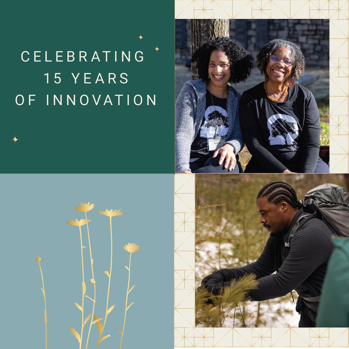 OutdoorAfro's tweet photo. We're continuing to celebrate now 15 years of innovation in nature. Click here (https://t.co/IHyI4Y99LO) to learn more about our 10th annual fundraising gala, Glamp Out, and 2024 sponsorship opportunities. Then, plan to join us. #OutdoorAfro #GlampOut https://t.co/7l55H7S4cA