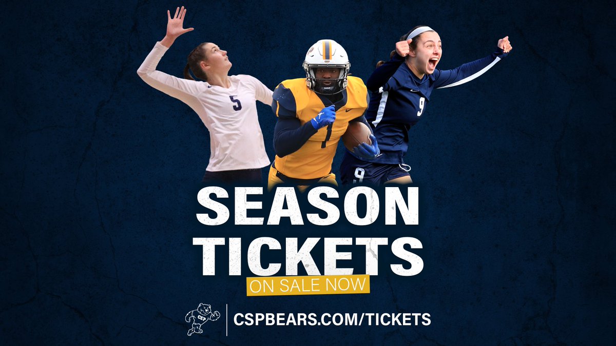‼️🍁Fall sport season tickets 🎟️ are ON SALE NOW! Visit cspbears.com/tickets to get yours today! 🏐🏈⚽️

#BeGolden #GB4L #GoGoldenBears #SeasonTickets
