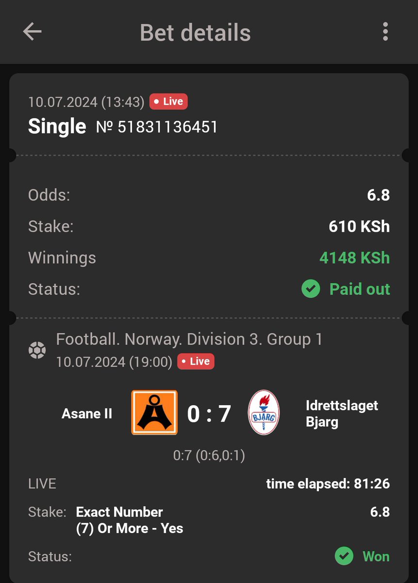 123Championbet's tweet photo. Congratulations to those who played 🤑💰.
4K Wooooon Again 🥂.

Follow, Repost and paste your Mpesa numbers 💯🤝. https://t.co/2PDFSJ7Ms4