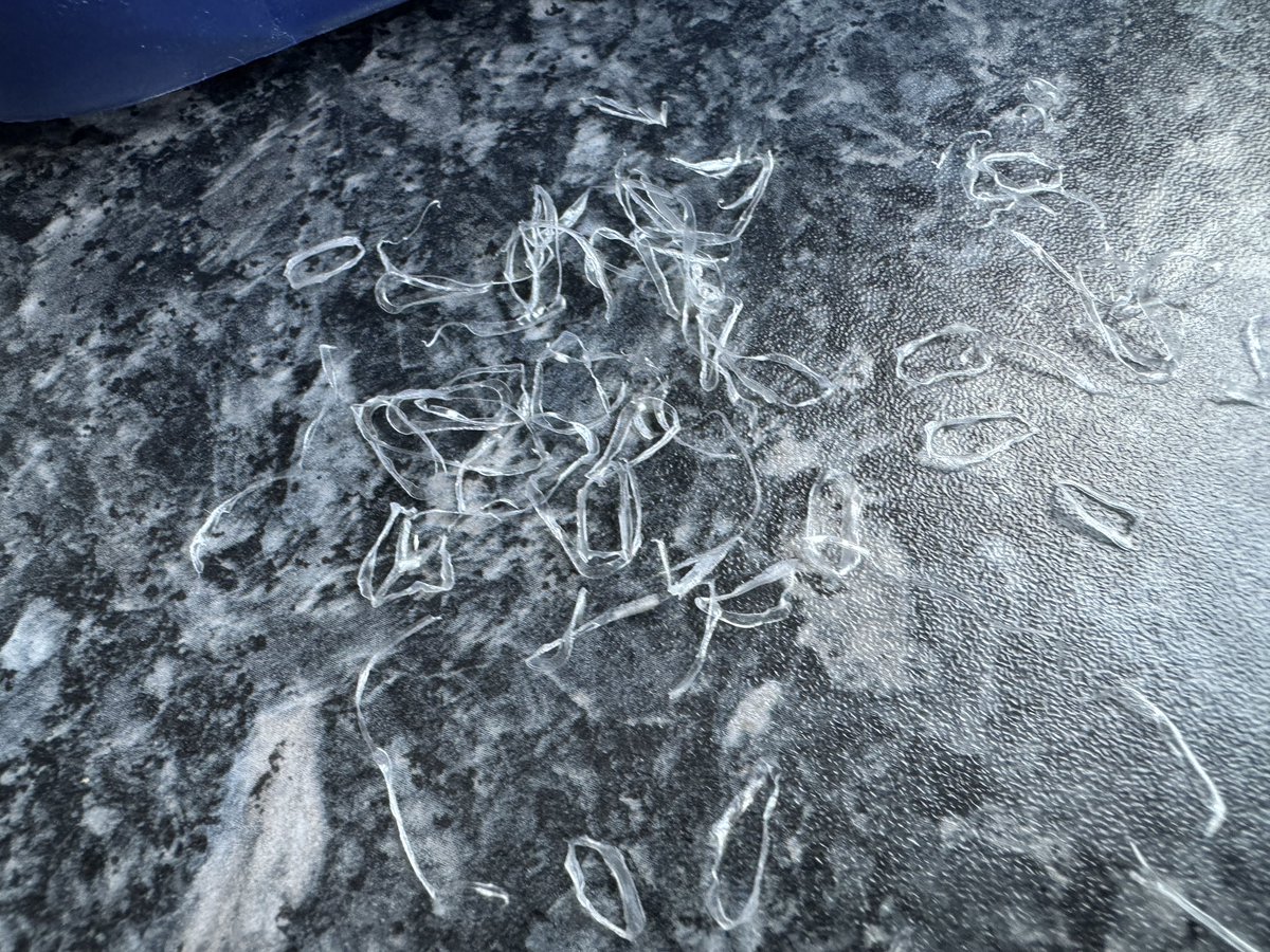 CutnCraftD's tweet photo. @TefalUK ignores emails, from the initial replies pretty abrupt. Rated 1* on trust pilot 🧐Cannot explain why all these plastic parts are on a new oil fryer after washing but all show after heating oil as they shrink on the steam vents. Tweezers not tongs #Failure #FoodSecurity https://t.co/80p9YmZowv