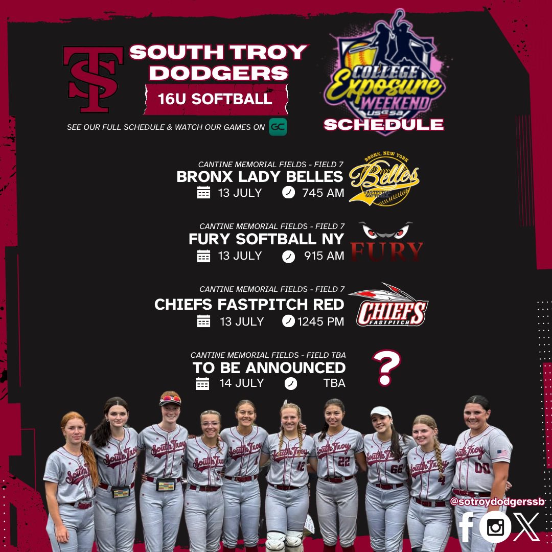 Guiliana Patregnani (@g_patregnani) on Twitter photo I’m very excited to have this opportunity to participate in the College Exposure Weekend in Saugerties NY this weekend. I am excited for both of the clinics on Thursday and Friday.
<a href="/SoTroyDodgersSB/">South Troy Dodgers Softball</a> <a href="/UAlbanySB/">UAlbanySB</a> <a href="/SageSball/">Sage Softball</a> <a href="/NewPaltzSB/">New Paltz Softball</a> <a href="/RPI_Softball/">RPI Softball</a> <a href="/SkidmoreSBALL/">Skidmore Softball</a> <a href="/Siena_Softball/">Siena Softball</a> I’m very excited to have this opportunity to participate in the College Exposure Weekend in Saugerties NY this weekend. I am excited for both of the clinics on Thursday and Friday.
<a href="/SoTroyDodgersSB/">South Troy Dodgers Softball</a> <a href="/UAlbanySB/">UAlbanySB</a> <a href="/SageSball/">Sage Softball</a> <a href="/NewPaltzSB/">New Paltz Softball</a> <a href="/RPI_Softball/">RPI Softball</a> <a href="/SkidmoreSBALL/">Skidmore Softball</a> <a href="/Siena_Softball/">Siena Softball</a>