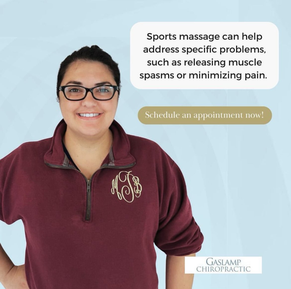 Hey athletes! Did you know sports massage can work wonders for muscle spasms and pain? 

💪🏼We’re here to help you recover and perform at your best. 

🔥We love supporting athletesb

#athletes #sportsmassage #sportsrecovery #gaslampchiropractic #medicalmassage #chiropractic