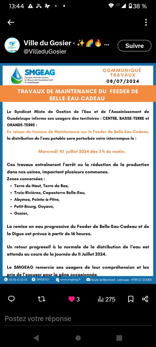 zonelitteraire's tweet photo. @miliole1 @VilleduGosier Il y a eu une information postée il y a deux jours : https://t.co/6FXfrfIOQV