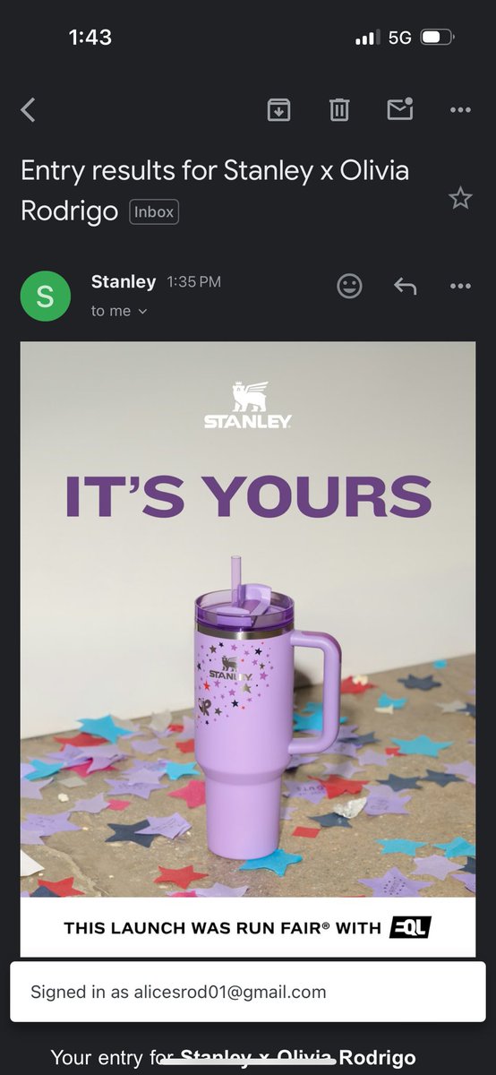 stanley secured 💜