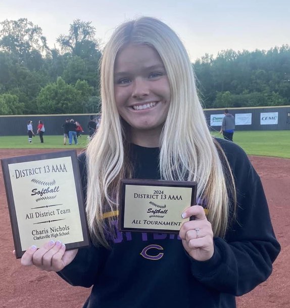 Thank you so much <a href="/MainStreetPreps/">Main Street Preps</a> and <a href="/GoCHSSoftball/">CHS Softball</a> for naming me All Montgomery County Softball Player Of The Year on June 27, 2024! I am very grateful for this honor and so excited to play at <a href="/VSCCPioneersSB/">Vol State Softball</a> in just a few months! All glory to God!