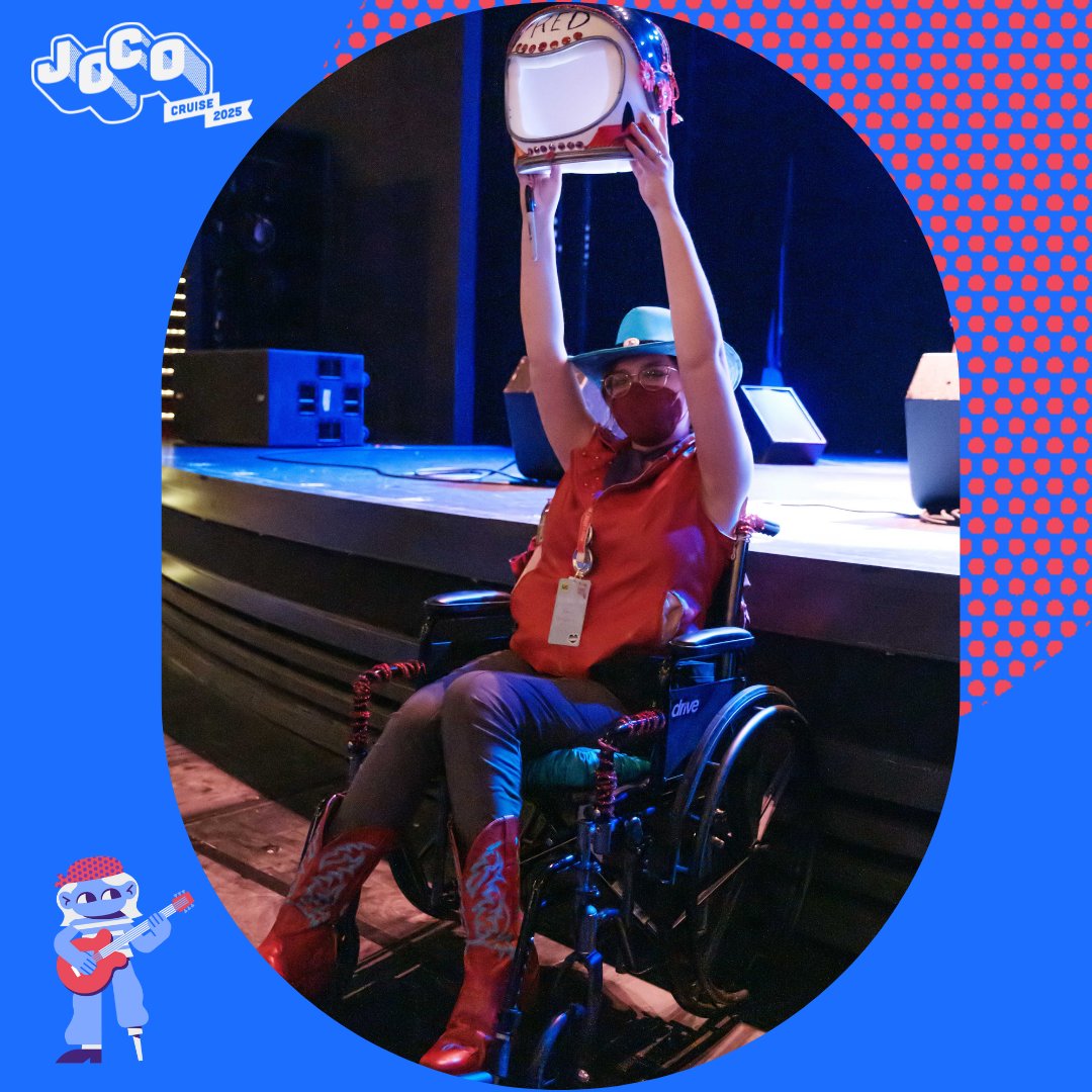 Happy #DisabilityPrideMonth! 

Photo from JoCo Cruise 2023 by Beth Gordon