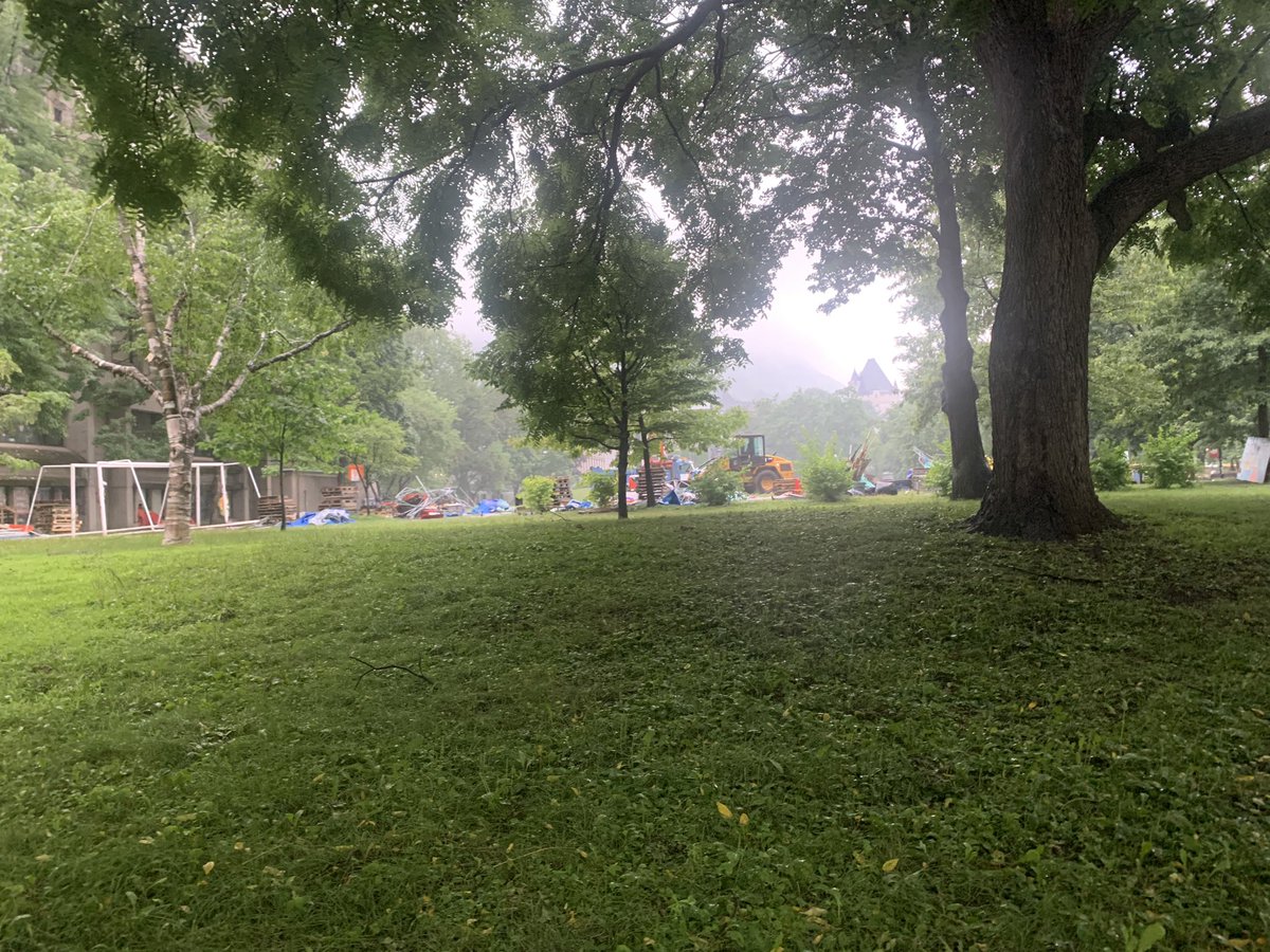 JasonMagder's tweet photo. The encampment site at 1:30 pm. https://t.co/FKbGQhJhq7