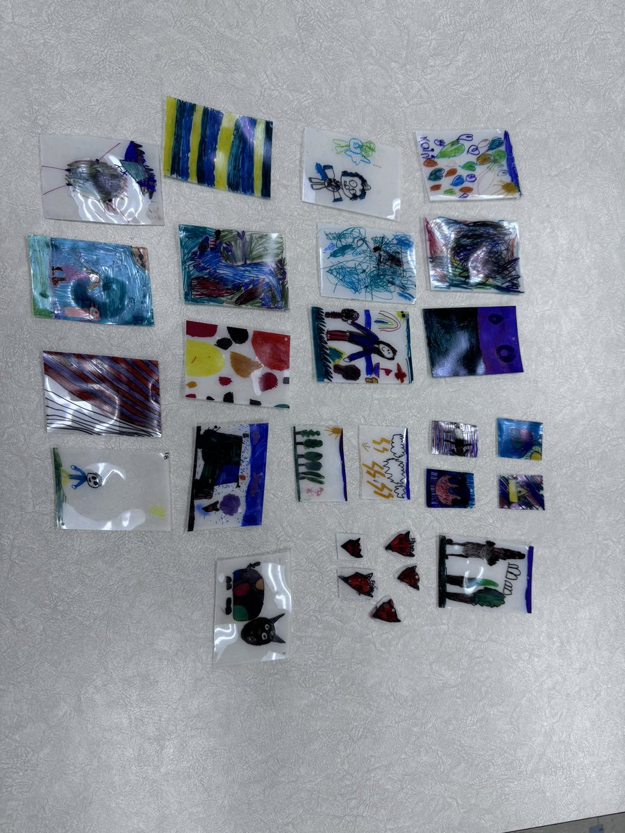 Camp SAIL rainy day fun - SHRINKY DINKS!!  🎉 Our <a href="/GEDSB/">Grand Erie District School Board</a> students are quite the artists 🧑‍🎨 🎨