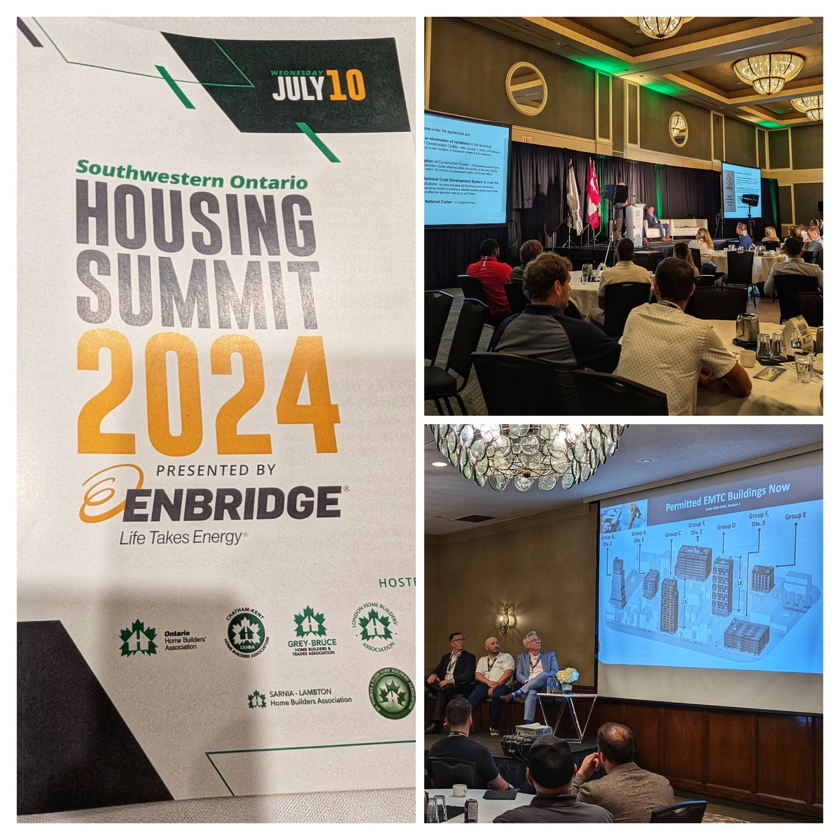 WestEndHBA's tweet image. WE HBA is at the @OntarioHBA Southwestern Ontario Housing Summit on London presented by @enbridgegas
Full day of #buildingcode content and discussions on growth in Southwestern Ontario. #housingsummit